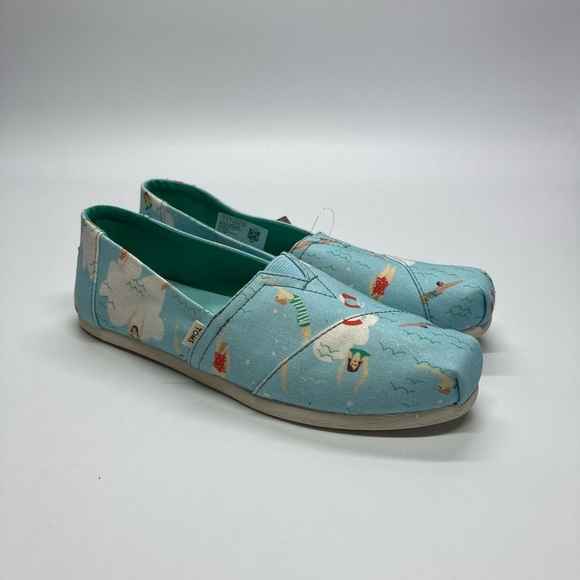Toms Shoes - Toms W Classic Alpargata Flats 6 Blue Glow Swimmer